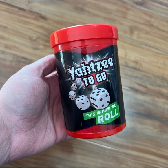 Hasbro Other - Yahtzee to Go Travel Dice Board Game Hasbro Shake & Score Opened, Never Used‎